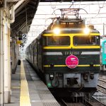 早朝の富山駅に到着するEF81牽引の客車列車たち